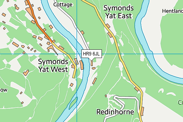 HR9 6JL map - OS VectorMap District (Ordnance Survey)