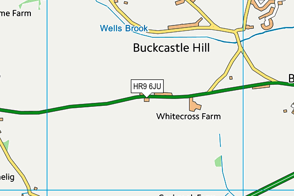 HR9 6JU map - OS VectorMap District (Ordnance Survey) HR9 6JU map - OS VectorMap District (Ordnance Survey)