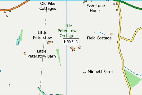 HR9 6LG map - OS VectorMap District (Ordnance Survey) HR9 6LG map - OS VectorMap District (Ordnance Survey)