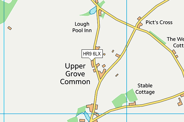 HR9 6LX map - OS VectorMap District (Ordnance Survey)