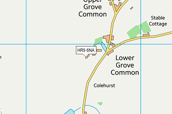 HR9 6NA map - OS VectorMap District (Ordnance Survey)
