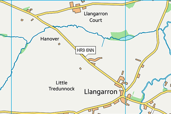 HR9 6NN map - OS VectorMap District (Ordnance Survey) HR9 6NN map - OS VectorMap District (Ordnance Survey)