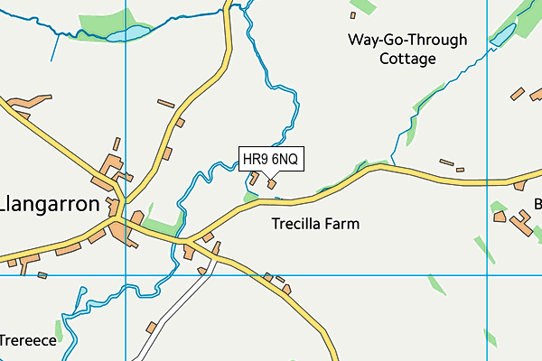 HR9 6NQ map - OS VectorMap District (Ordnance Survey)