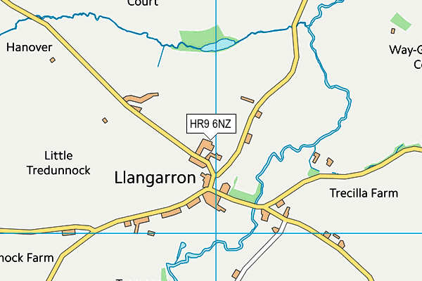 HR9 6NZ map - OS VectorMap District (Ordnance Survey) HR9 6NZ map - OS VectorMap District (Ordnance Survey)