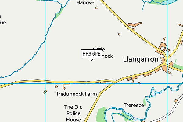 HR9 6PE map - OS VectorMap District (Ordnance Survey) HR9 6PE map - OS VectorMap District (Ordnance Survey)