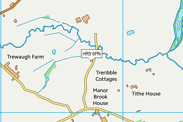 HR9 6PN map - OS VectorMap District (Ordnance Survey)