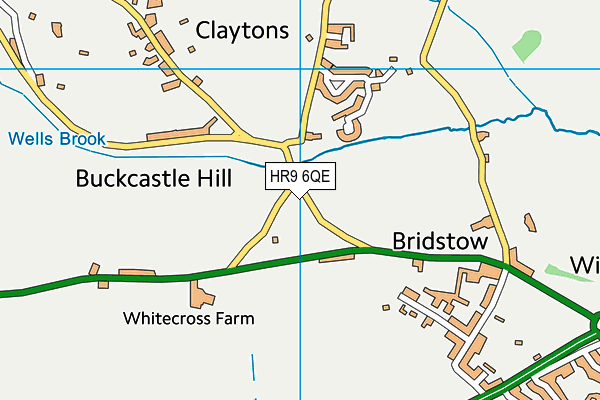 HR9 6QE map - OS VectorMap District (Ordnance Survey) HR9 6QE map - OS VectorMap District (Ordnance Survey)