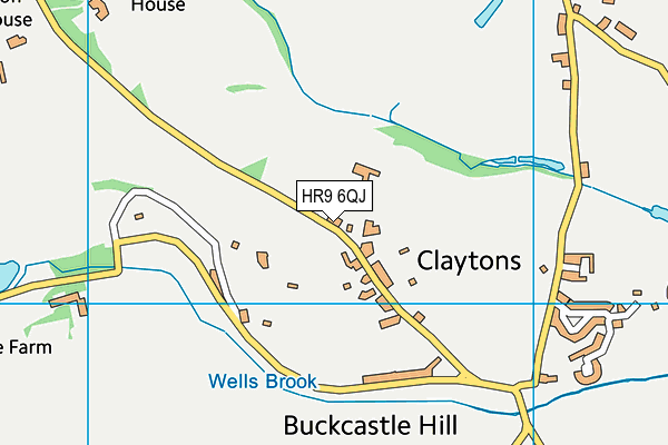 HR9 6QJ map - OS VectorMap District (Ordnance Survey) HR9 6QJ map - OS VectorMap District (Ordnance Survey)