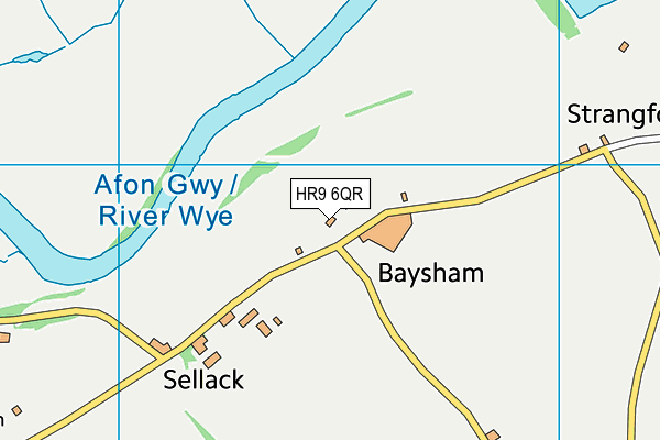 HR9 6QR map - OS VectorMap District (Ordnance Survey) HR9 6QR map - OS VectorMap District (Ordnance Survey)