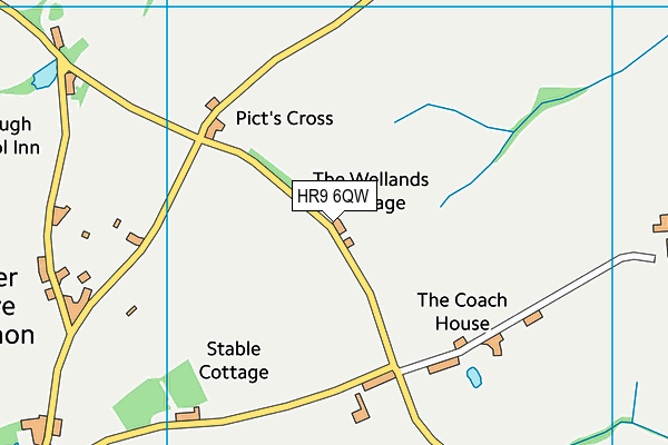 HR9 6QW map - OS VectorMap District (Ordnance Survey) HR9 6QW map - OS VectorMap District (Ordnance Survey)
