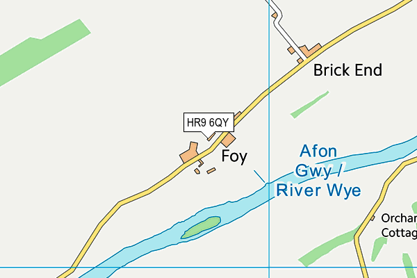HR9 6QY map - OS VectorMap District (Ordnance Survey) HR9 6QY map - OS VectorMap District (Ordnance Survey)