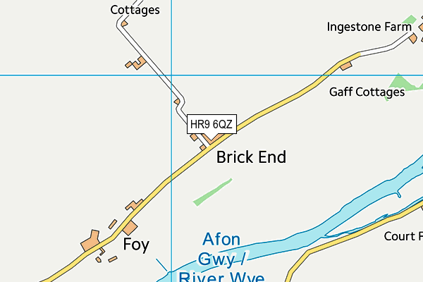 HR9 6QZ map - OS VectorMap District (Ordnance Survey) HR9 6QZ map - OS VectorMap District (Ordnance Survey)