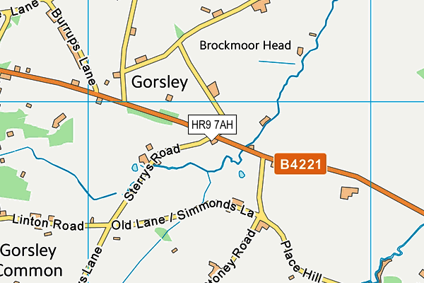 HR9 7AH map - OS VectorMap District (Ordnance Survey)