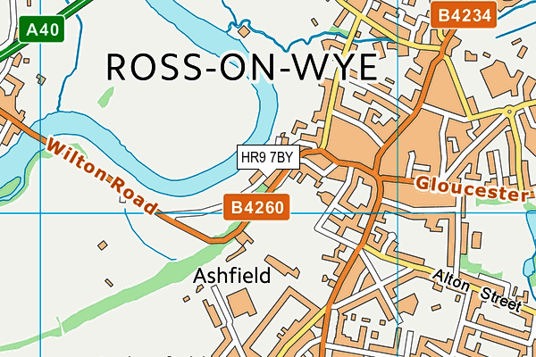 HR9 7BY map - OS VectorMap District (Ordnance Survey) HR9 7BY map - OS VectorMap District (Ordnance Survey)