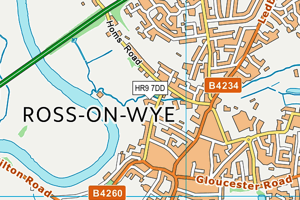 HR9 7DD map - OS VectorMap District (Ordnance Survey) HR9 7DD map - OS VectorMap District (Ordnance Survey)