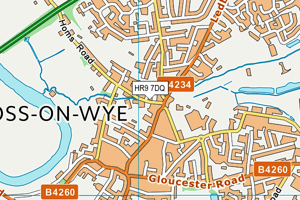 HR9 7DQ map - OS VectorMap District (Ordnance Survey) HR9 7DQ map - OS VectorMap District (Ordnance Survey)