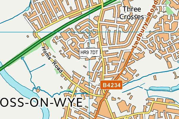 HR9 7DT map - OS VectorMap District (Ordnance Survey) HR9 7DT map - OS VectorMap District (Ordnance Survey)