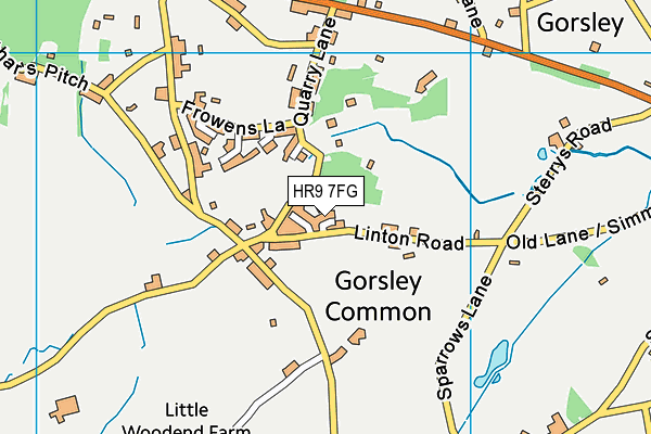 HR9 7FG map - OS VectorMap District (Ordnance Survey) HR9 7FG map - OS VectorMap District (Ordnance Survey)