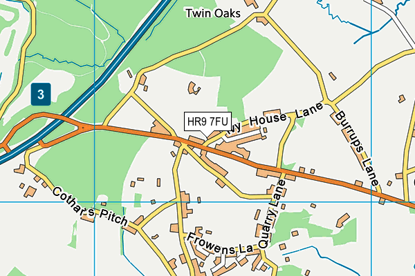 HR9 7FU map - OS VectorMap District (Ordnance Survey) HR9 7FU map - OS VectorMap District (Ordnance Survey)