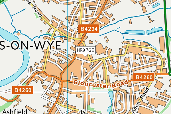 HR9 7GE map - OS VectorMap District (Ordnance Survey) HR9 7GE map - OS VectorMap District (Ordnance Survey)