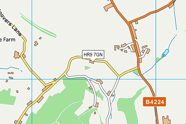 HR9 7GN map - OS VectorMap District (Ordnance Survey) HR9 7GN map - OS VectorMap District (Ordnance Survey)