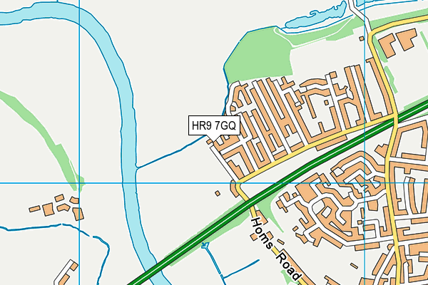 HR9 7GQ map - OS VectorMap District (Ordnance Survey) HR9 7GQ map - OS VectorMap District (Ordnance Survey)