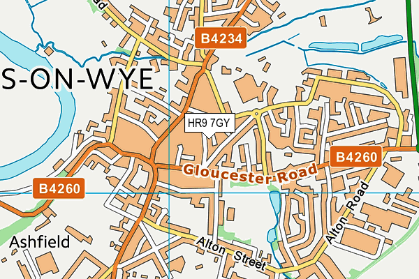 HR9 7GY map - OS VectorMap District (Ordnance Survey) HR9 7GY map - OS VectorMap District (Ordnance Survey)