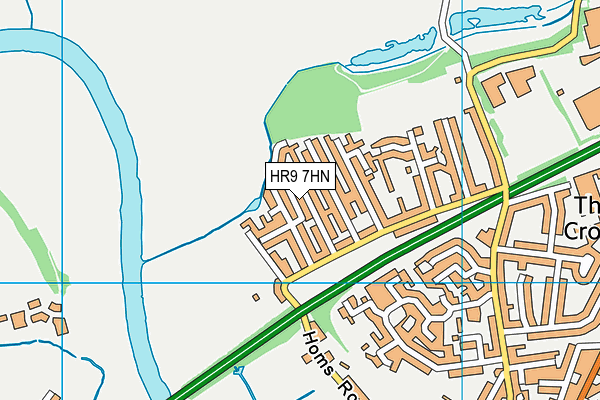 HR9 7HN map - OS VectorMap District (Ordnance Survey) HR9 7HN map - OS VectorMap District (Ordnance Survey)