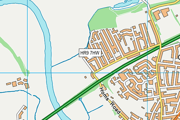 HR9 7HW map - OS VectorMap District (Ordnance Survey) HR9 7HW map - OS VectorMap District (Ordnance Survey)