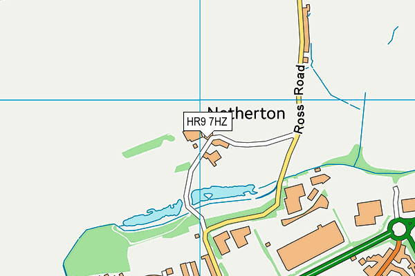 HR9 7HZ map - OS VectorMap District (Ordnance Survey) HR9 7HZ map - OS VectorMap District (Ordnance Survey)