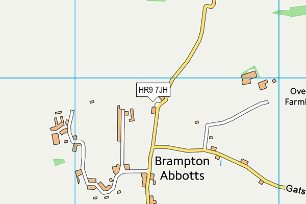 HR9 7JH map - OS VectorMap District (Ordnance Survey) HR9 7JH map - OS VectorMap District (Ordnance Survey)