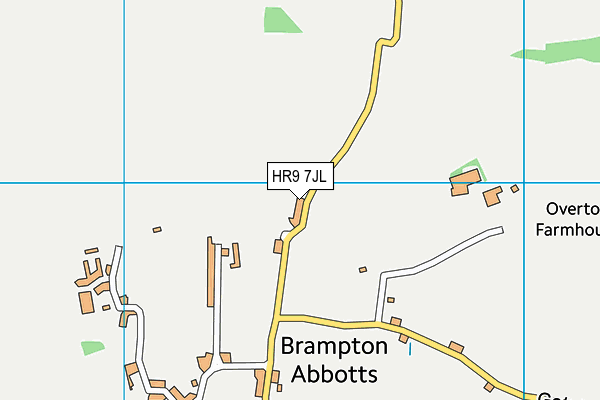 HR9 7JL map - OS VectorMap District (Ordnance Survey)