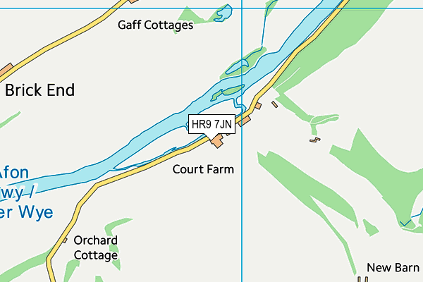 HR9 7JN map - OS VectorMap District (Ordnance Survey) HR9 7JN map - OS VectorMap District (Ordnance Survey)