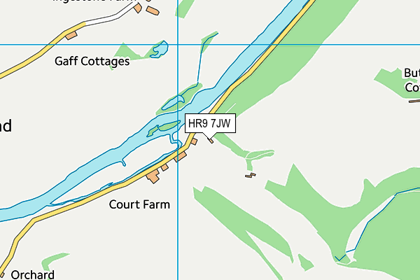 HR9 7JW map - OS VectorMap District (Ordnance Survey) HR9 7JW map - OS VectorMap District (Ordnance Survey)