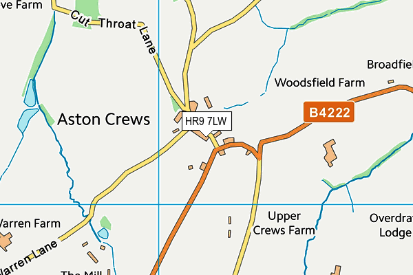 HR9 7LW map - OS VectorMap District (Ordnance Survey) HR9 7LW map - OS VectorMap District (Ordnance Survey)