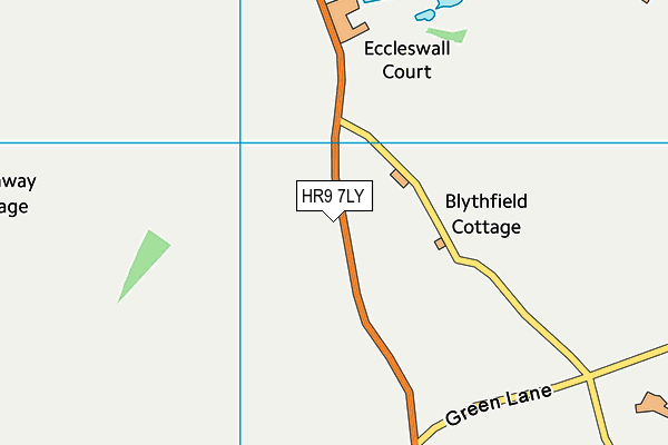 HR9 7LY map - OS VectorMap District (Ordnance Survey) HR9 7LY map - OS VectorMap District (Ordnance Survey)