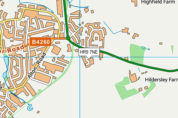 HR9 7NE map - OS VectorMap District (Ordnance Survey) HR9 7NE map - OS VectorMap District (Ordnance Survey)
