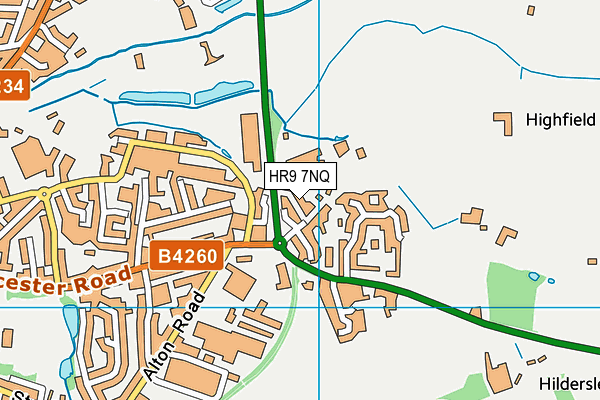 HR9 7NQ map - OS VectorMap District (Ordnance Survey) HR9 7NQ map - OS VectorMap District (Ordnance Survey)