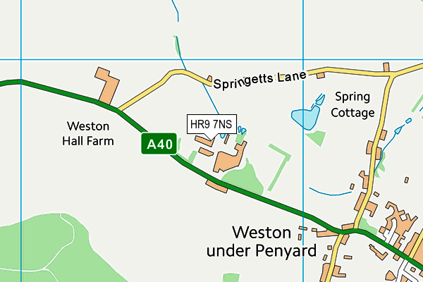 HR9 7NS map - OS VectorMap District (Ordnance Survey) HR9 7NS map - OS VectorMap District (Ordnance Survey)