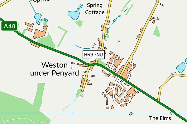 HR9 7NU map - OS VectorMap District (Ordnance Survey) HR9 7NU map - OS VectorMap District (Ordnance Survey)