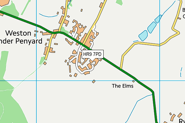HR9 7PD map - OS VectorMap District (Ordnance Survey) HR9 7PD map - OS VectorMap District (Ordnance Survey)