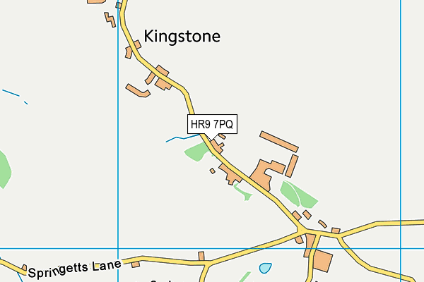 HR9 7PQ map - OS VectorMap District (Ordnance Survey)
