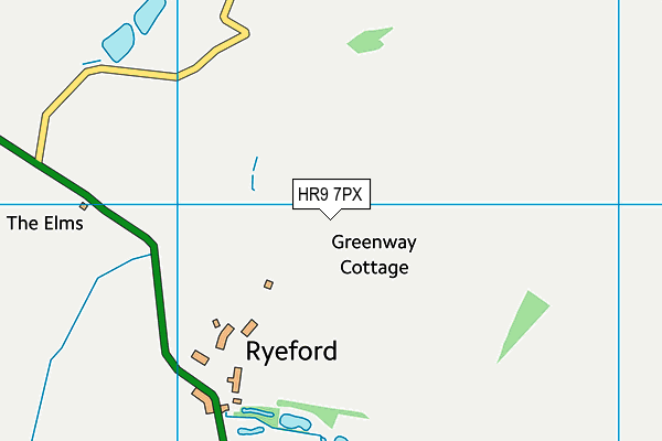 HR9 7PX map - OS VectorMap District (Ordnance Survey) HR9 7PX map - OS VectorMap District (Ordnance Survey)
