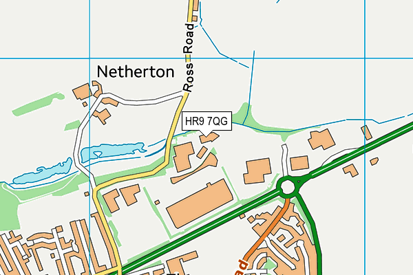 HR9 7QG map - OS VectorMap District (Ordnance Survey) HR9 7QG map - OS VectorMap District (Ordnance Survey)