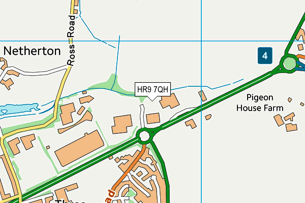 HR9 7QH map - OS VectorMap District (Ordnance Survey) HR9 7QH map - OS VectorMap District (Ordnance Survey)