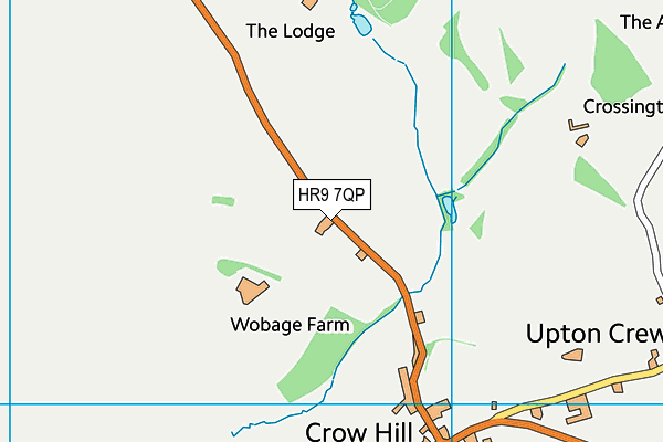 HR9 7QP map - OS VectorMap District (Ordnance Survey)