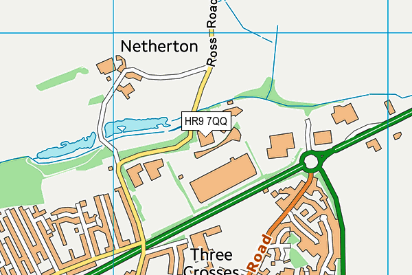 HR9 7QQ map - OS VectorMap District (Ordnance Survey) HR9 7QQ map - OS VectorMap District (Ordnance Survey)