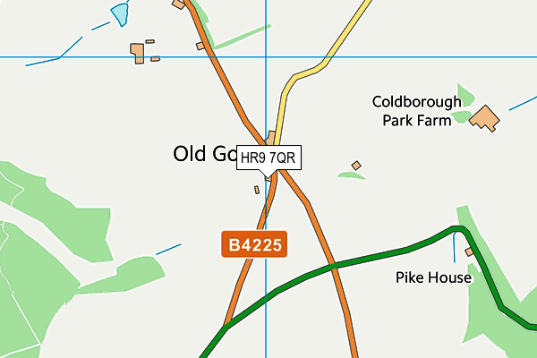 HR9 7QR map - OS VectorMap District (Ordnance Survey) HR9 7QR map - OS VectorMap District (Ordnance Survey)