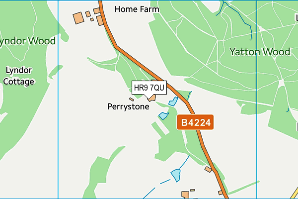 HR9 7QU map - OS VectorMap District (Ordnance Survey) HR9 7QU map - OS VectorMap District (Ordnance Survey)