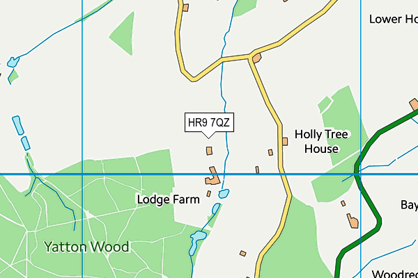 HR9 7QZ map - OS VectorMap District (Ordnance Survey) HR9 7QZ map - OS VectorMap District (Ordnance Survey)